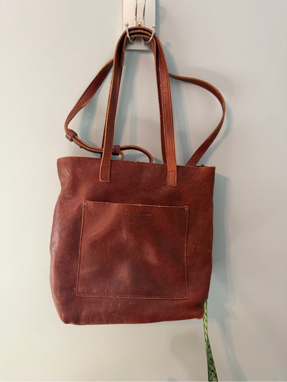 Portland Leather Goods Crossbody Tote in Nutmeg - Picture 2 of 13